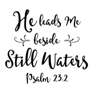 Beside Still Waters Wall Quotes™ Decal