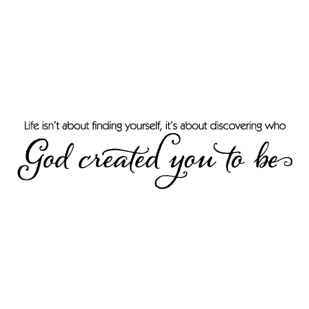 Who God Created You To Be Wall Quotes™ Decal