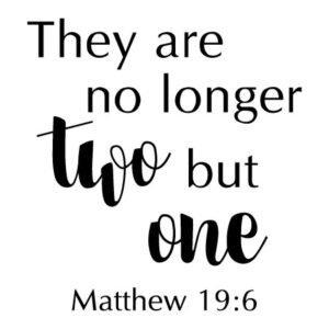 No Longer Two Wall Quotes™ Decal