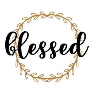 Blessed Wreath Wall Quotes™ Decal