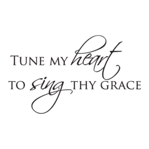 Tune My Heart Elegant Script Wall Quotes™ Decal