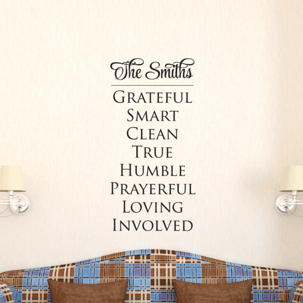 Custom Faith House Rules Wall Quotes™ Decal