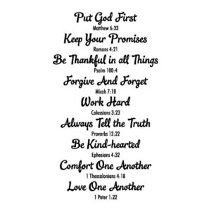 Bible Family Rules Wall Quotes™ Decal