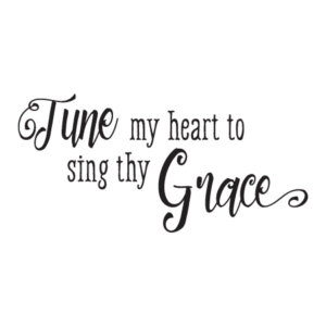 Script Tune My Heart Wall Quotes™ Decal