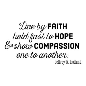 Faith Hope Compassion Wall Quotes™ Decal