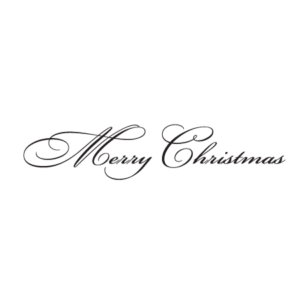 Merry Christmas Script Wall Quotes™ Decal