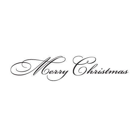 Merry Christmas Script Wall Quotes™ Decal