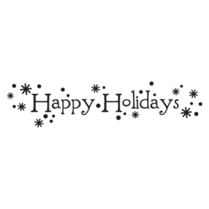 Whimsical Happy Holidays Wall Quotes™ Decal