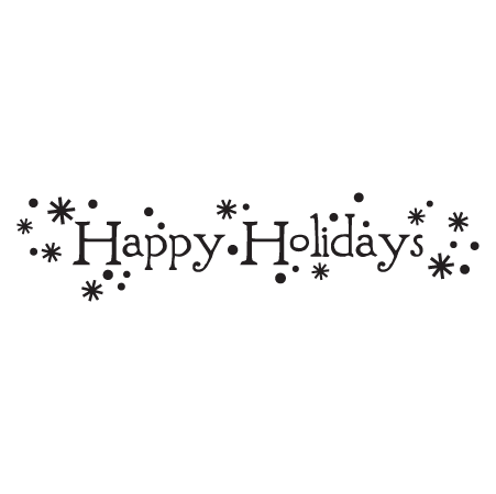 Whimsical Happy Holidays Wall Quotes™ Decal