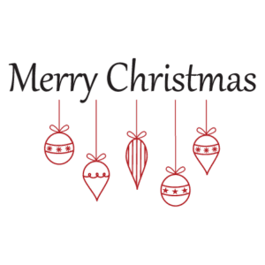 Merry Christmas Ornament Cluster Wall Quotes™ Decal