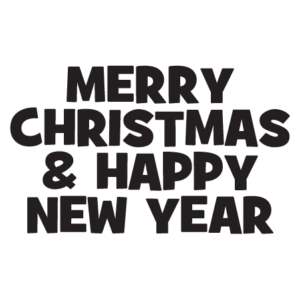 Merry Christmas New Year Wall Quotes™ Decal