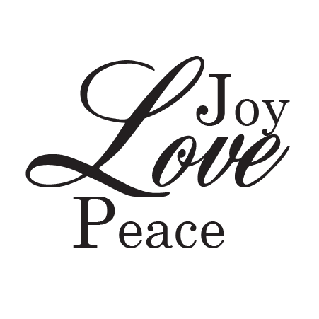 Joy Love Peace Wall Quotes™ Decal