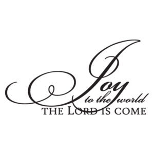 Joy To The World Elegant Script Wall Quotes™ Decal