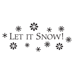 Let It Snow Classic Wall Quotes™ Decal