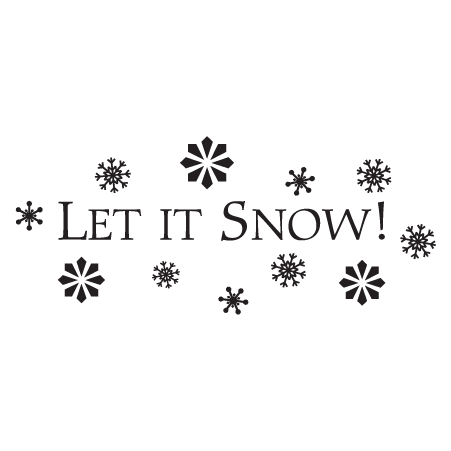 Let It Snow Classic Wall Quotes™ Decal