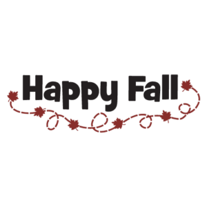 Whimsical Happy Fall Wall Quotes™ Decal