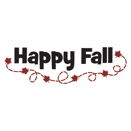 Whimsical Happy Fall Wall Quotes™ Decal