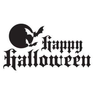 Halloween Moon & Bats Wall Quotes™ Decal