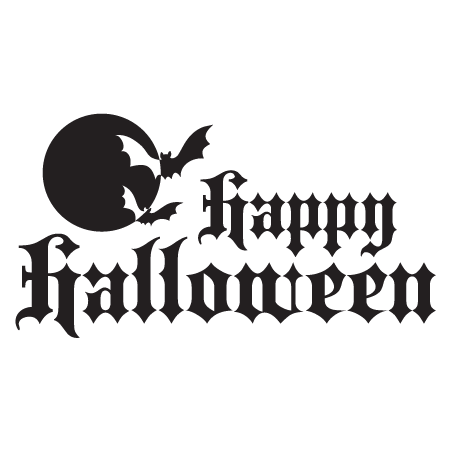 Halloween Moon & Bats Wall Quotes™ Decal