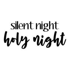 Silent Night Wall Quotes™ Decal