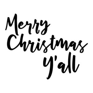 Merry Christmas Y'all Wall Quotes™ Decal