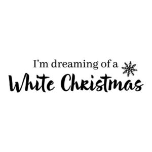 White Christmas Wall Quotes™ Decal