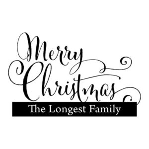 Merry Christmas Family Name Wall Quotes™ Decal