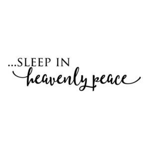 Sleep in Heavenly Peace Wall Quotes™ Decal