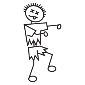 Adult Male Zombie Wall Quotes™ Wall Art Decal