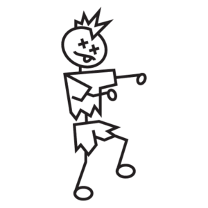 Teen Male Zombie Wall Quotes™ Wall Art Decal