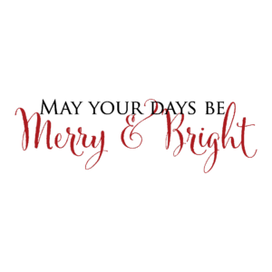 Merry & Bright Wall Quotes™ Decal