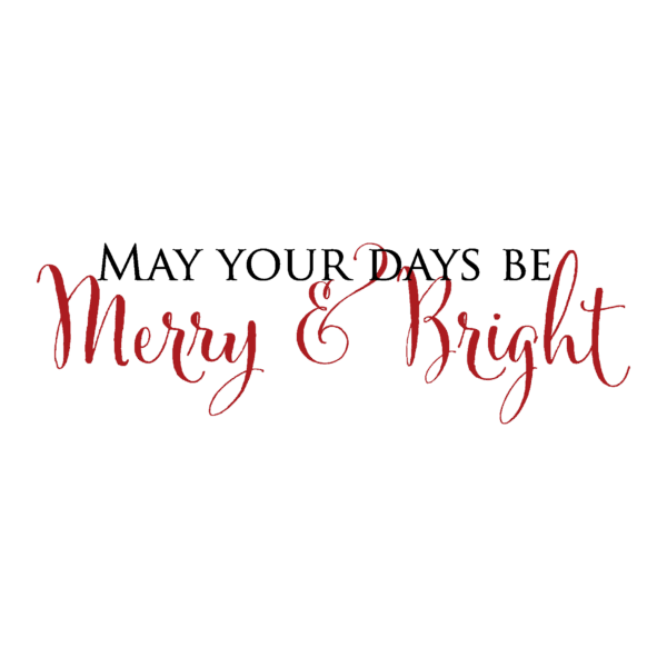 Merry & Bright Wall Quotes™ Decal