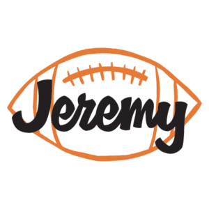 Custom Name And Football Wall Quotes™ Decal