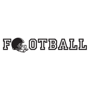 Football & Helmet Wall Quotes™ Decal