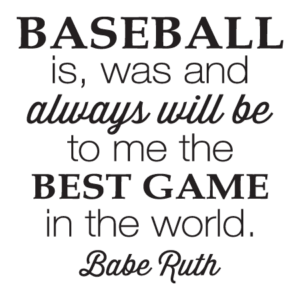 Baseball Is The Best Game Wall Quotes™ Decal