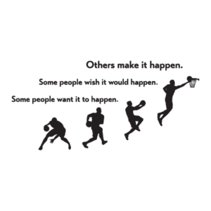 Make It Happen Basketball Players Wall Quotes™ Decal