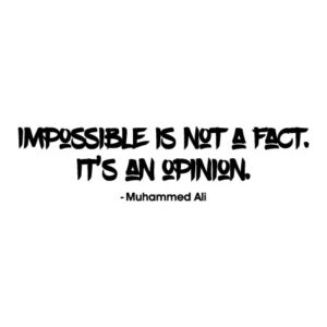 Impossible is Not a Fact Wall Quotes™ Decal