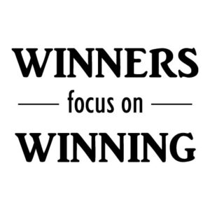Winners Focus On Winning Wall Quotes™ Decal