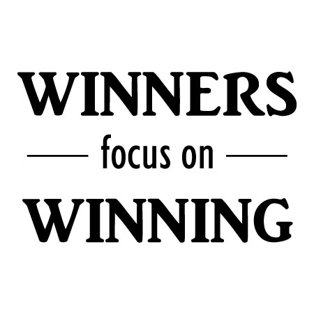 Winners Focus On Winning Wall Quotes™ Decal