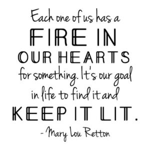 Fire In Our Hearts Wall Quotes™ Decal