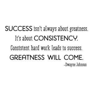 Success Isn't Always About Greatness Wall Quotes™ Decal