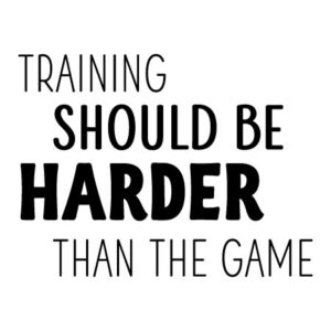 Training Should Be Harder Wall Quotes™ Decal