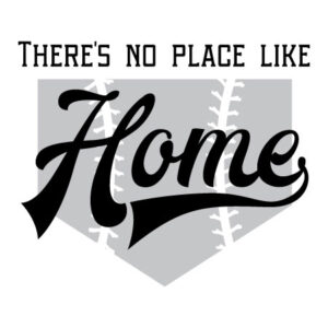 No Place Like Home Baseball Wall Quotes™ Decal