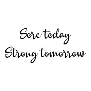 Strong Tomorrow Script Wall Quotes™ Decal