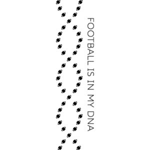 Football Is In My DNA Wall Quotes™ Decal