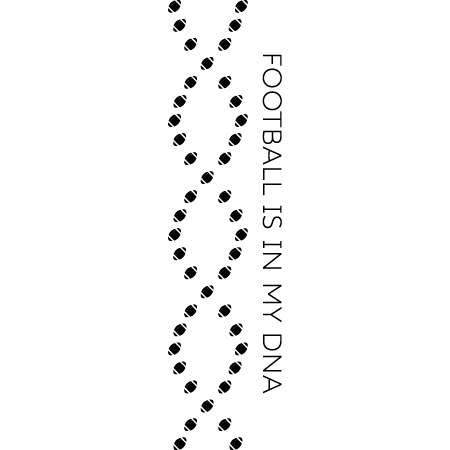 Football Is In My DNA Wall Quotes™ Decal