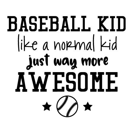 Baseball Kid Wall Quotes™ Decal