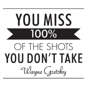 Modern Shots You Don't Take Wall Quotes™ Decal