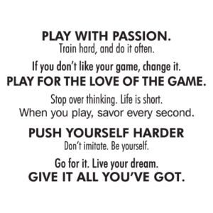 Play With Passion Wall Quotes™ Decal