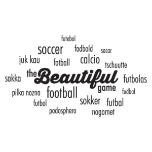 Beautiful Game Word Cloud Wall Quotes™ Decal